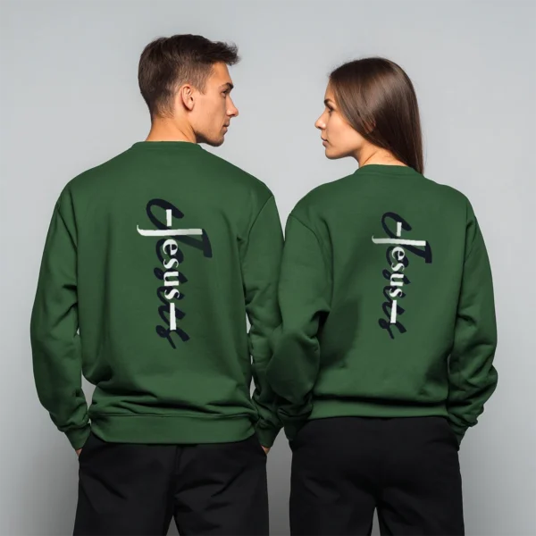 Christian apparel sweatshirt Unisex – Holydrvn Jesus Cross