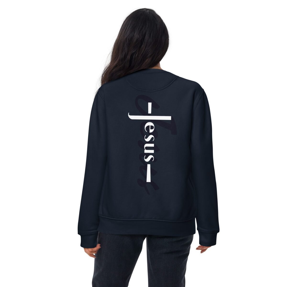 Christian apparel sweatshirt Unisex – Holydrvn Jesus Cross - Image 4