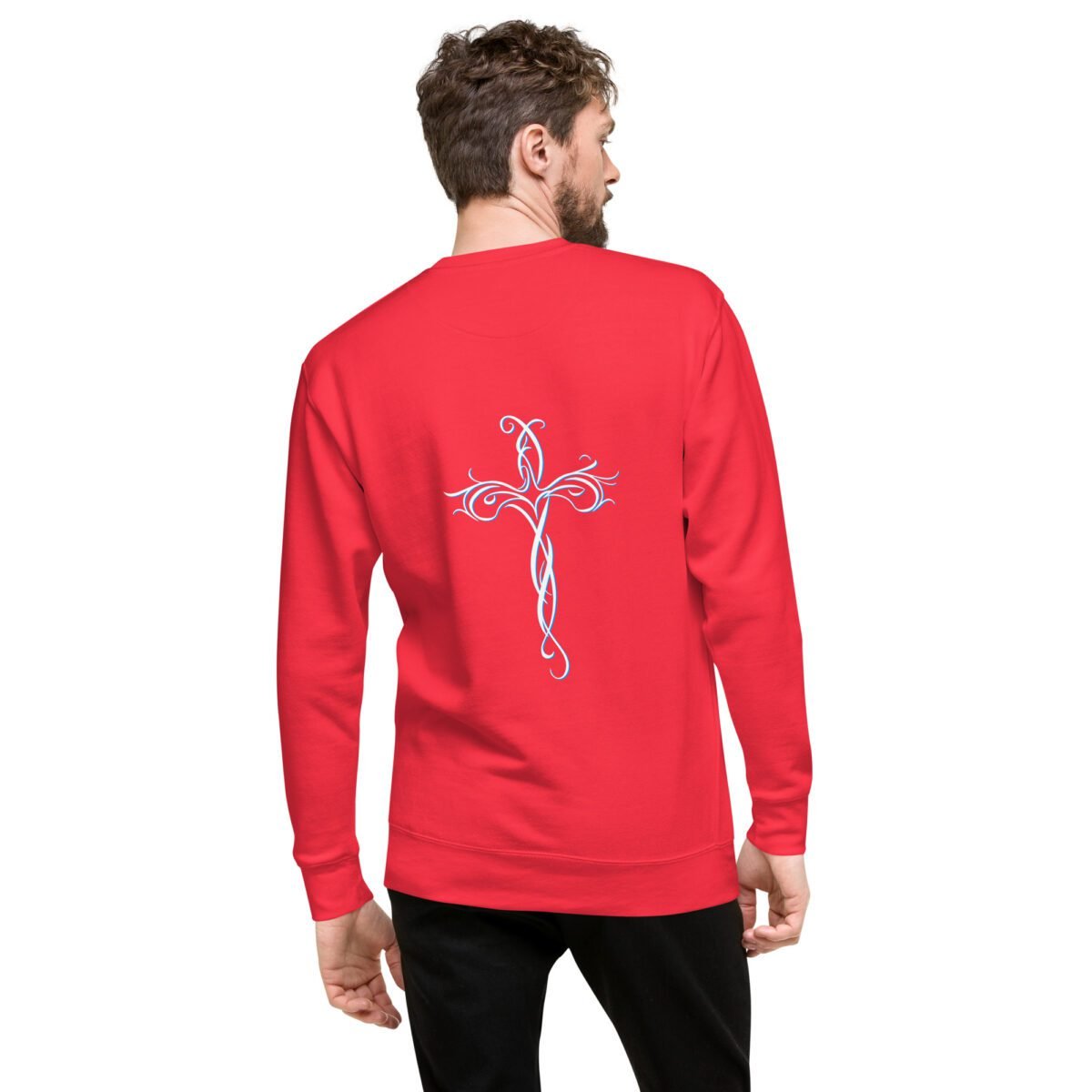 Christian apparel sweatshirt Unisex – Holydrvn Cross - Image 10