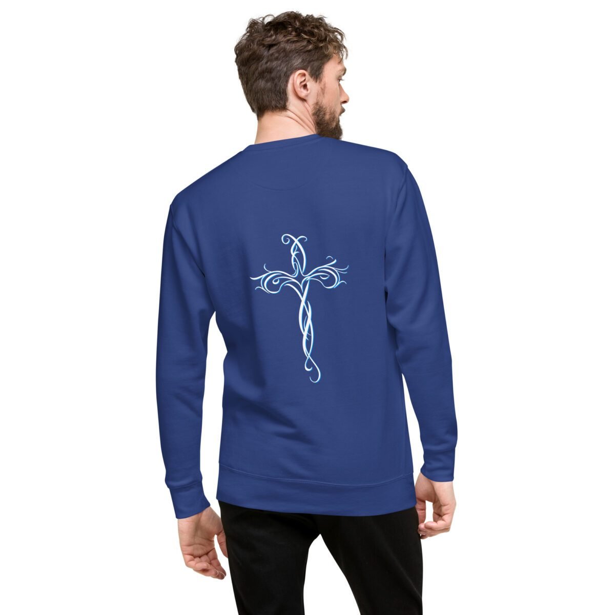 Christian apparel sweatshirt Unisex – Holydrvn Cross - Image 6
