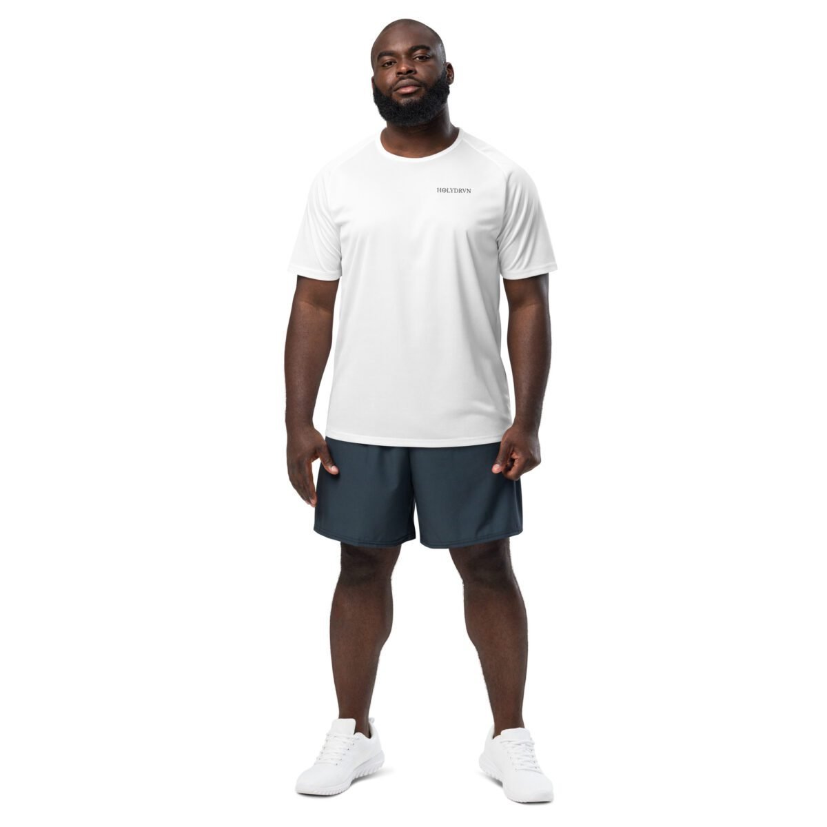 Christian fitness apparel shirt Unisex, White – Faith. Focus. Fit. - Image 2